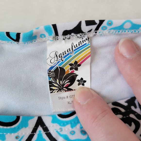 ☀️ Aqua Funky Design Print Bikini Bottoms - Picture 2 of 9